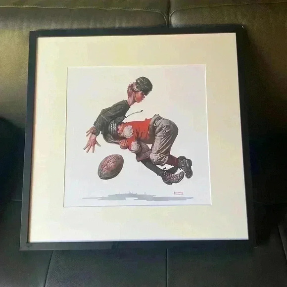 “Tackled” Print by Norman  Rockwell - Picture 6 of 11